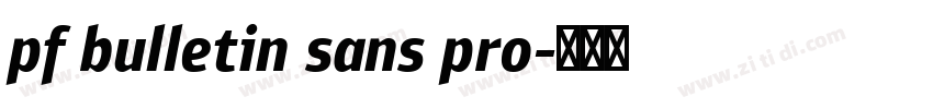pf bulletin sans pro字体转换
